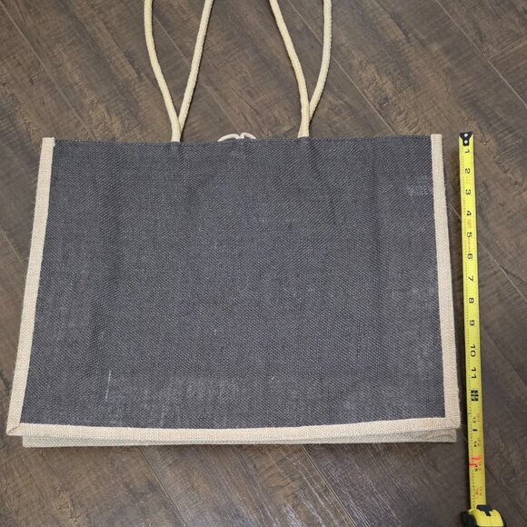 Rare Verragio Jute Tote Bag and Ball Cap Bundle - Brown, Cream, and Orange - Picture 9 of 15